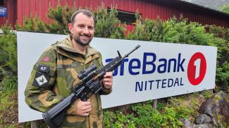 Eirik Ahdell, HV-02 i klar ledelse i HK416 med 244p/10*